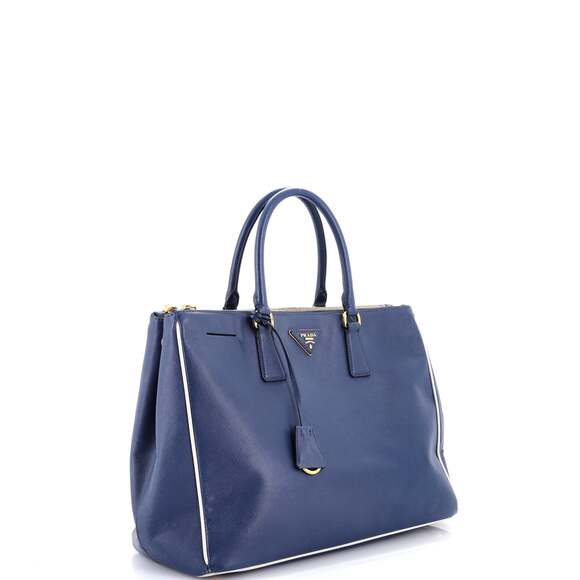 Prada Double Zip Lux Tote Saffiano #197765P96B - Picture 2 of 9